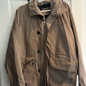Rag & Bone Tan and Black Striped Jacket